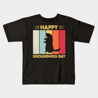 Happy Groundhog Day Kids T-Shirt